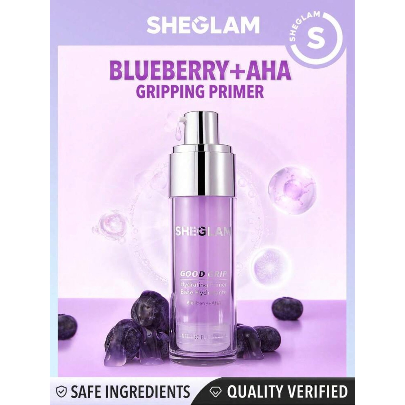 پرایمر بلوبری گود گریپ شیگلم Good Grip Hydrating Primer-Blueberry AHA
