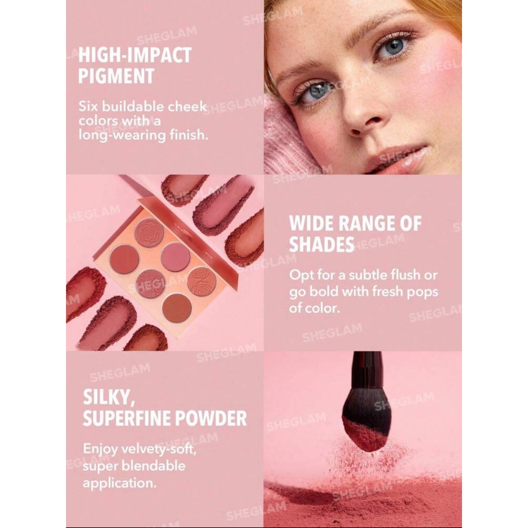 پالت رژگونه شیگلم FLORAL FLUSH