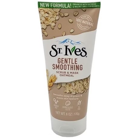 اسکراب و ماسک صورت St. Ives مدل Oatmeal عصاره جو دو سر وزن 170 گرم