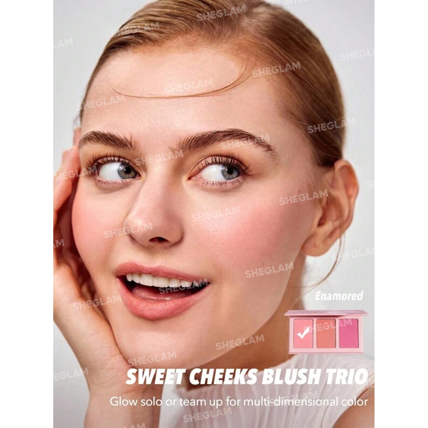 پالت رژگونه سه رنگ شیگلم مدل Enamored