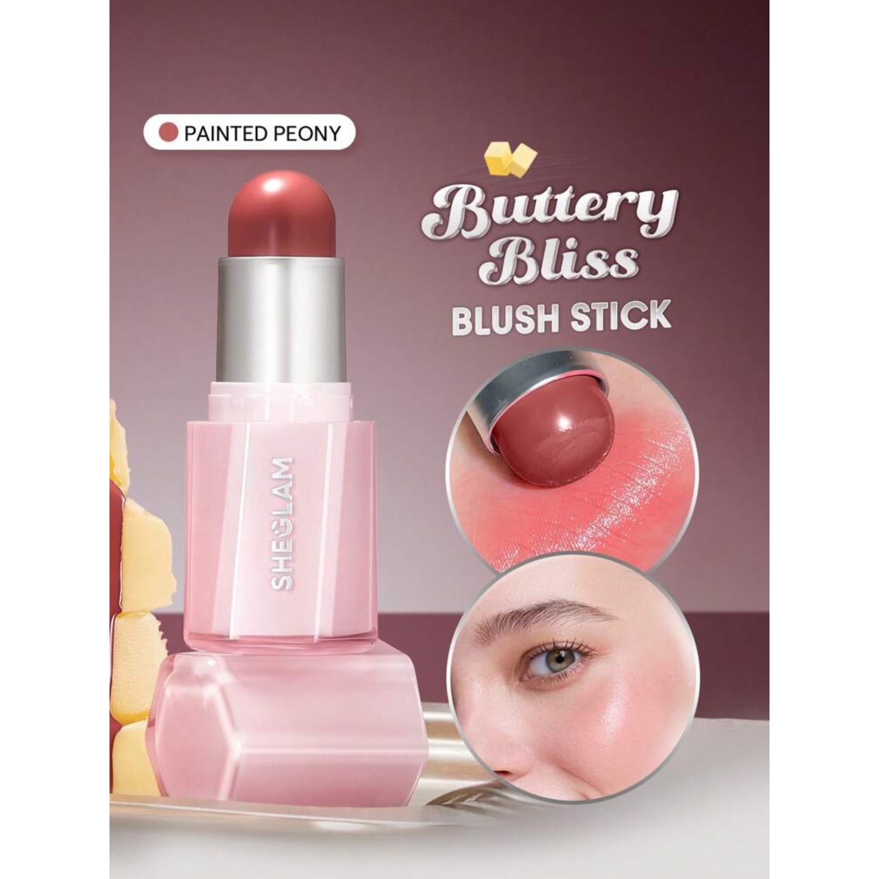 Sheglam Buttery Bliss Blush Stick استیک رژگونه کره ای شیگلم رنگ Painted Peony