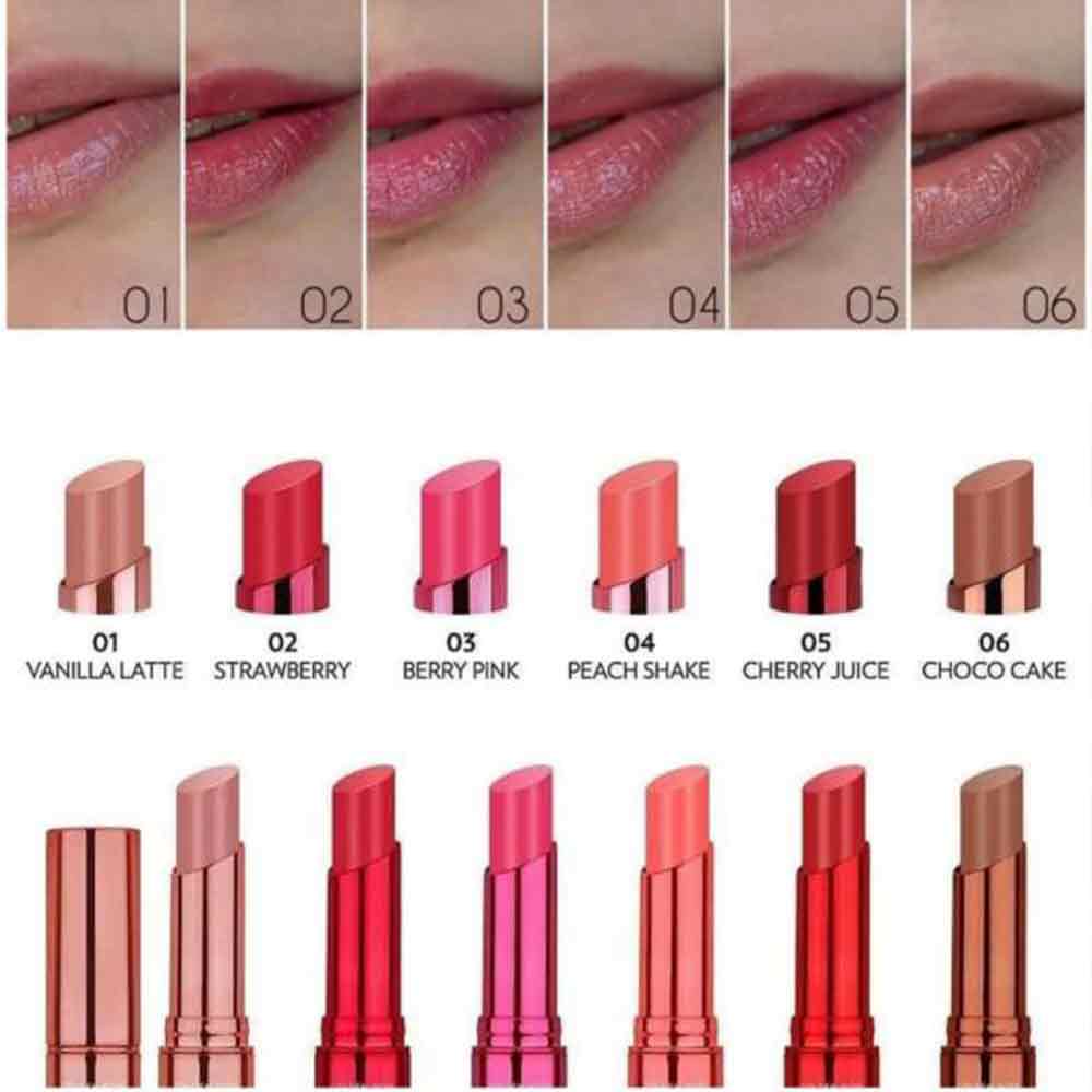تینت و بالم لب spf 15 گلدن رز مدل GLOW KISS شماره 04 رنگ PEACH SHAKE