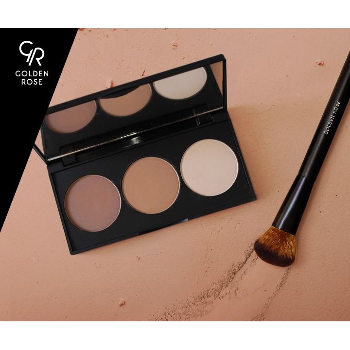 پالت کانتور 3 رنگ گلدن رز Golden rose Contour Powder Palette