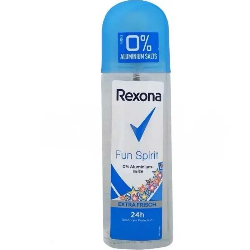 اسپری مایع ضد تعریق زنانه رکسونا Rexona مدل Fun Spirit حجم 75 میلی لیتر