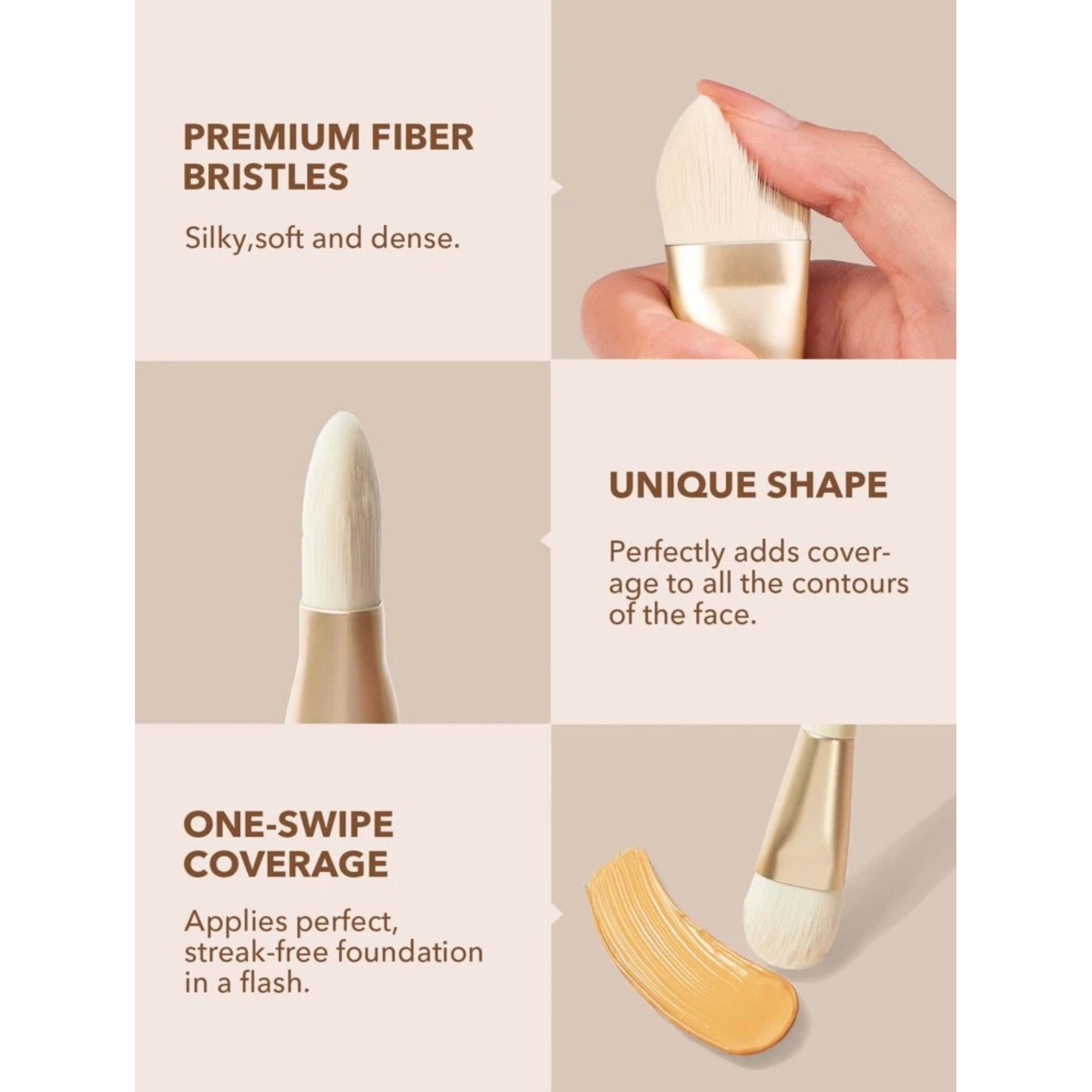 براش کرم پودر شیگلم foundation balm