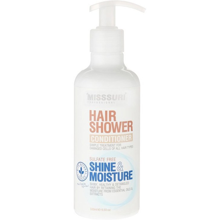 نرم کننده مو میسوری مدل Shine Moisture حجم 320 میلی لیتر