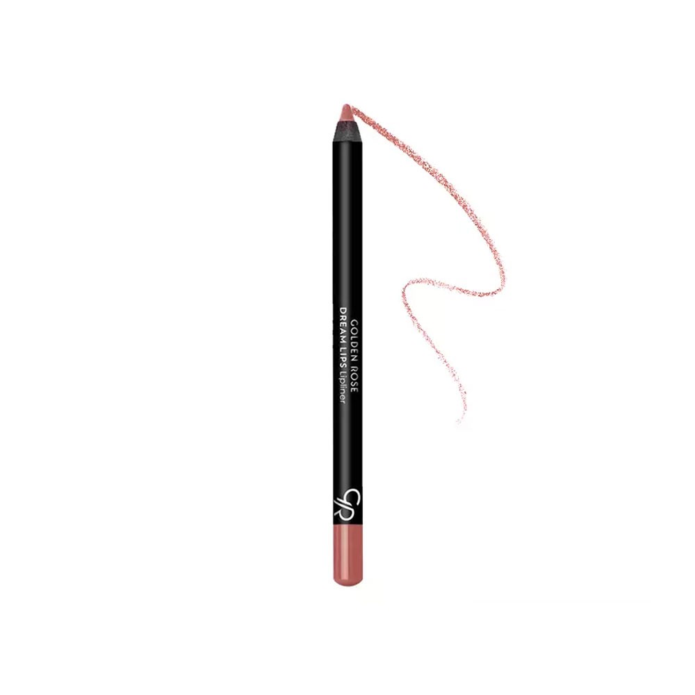 مداد لب بادوام مات گلدن رز مدل DREAM LIPS شماره 501 رنگ کرم قهوه ای