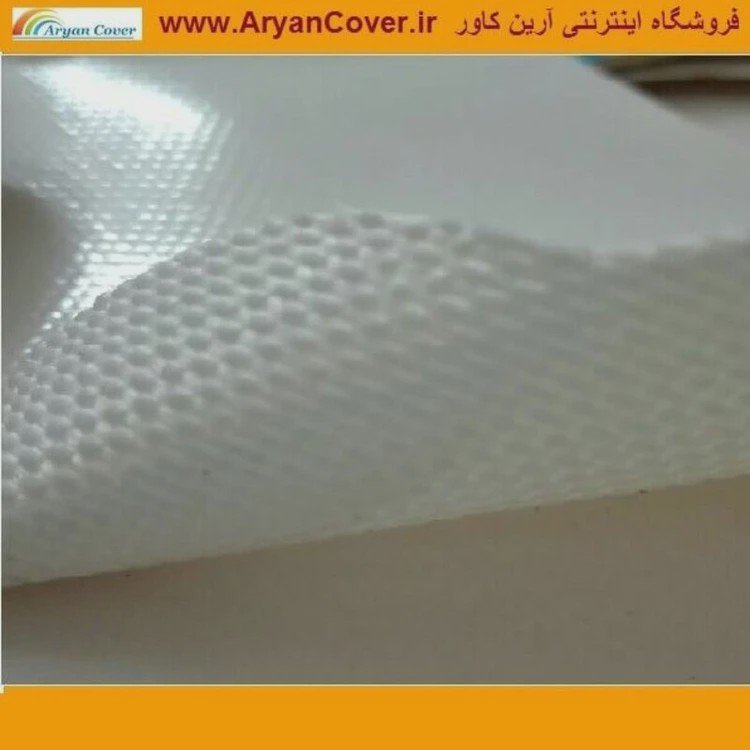 پارچه برزنت کانتینری عرض 2 متر درجه یک ضد آب رنگ سفید روشن وزن بالا چادرطبیعت