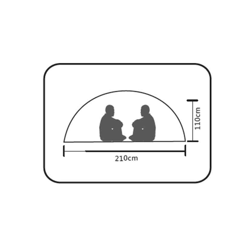 چادر 2 نفره کایلاس مدل Camping Tent کد KT203201