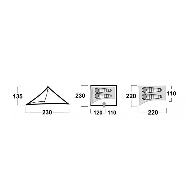 چادر اضطراری هاسکی مدل Ultralight Tent Sawaj Trek