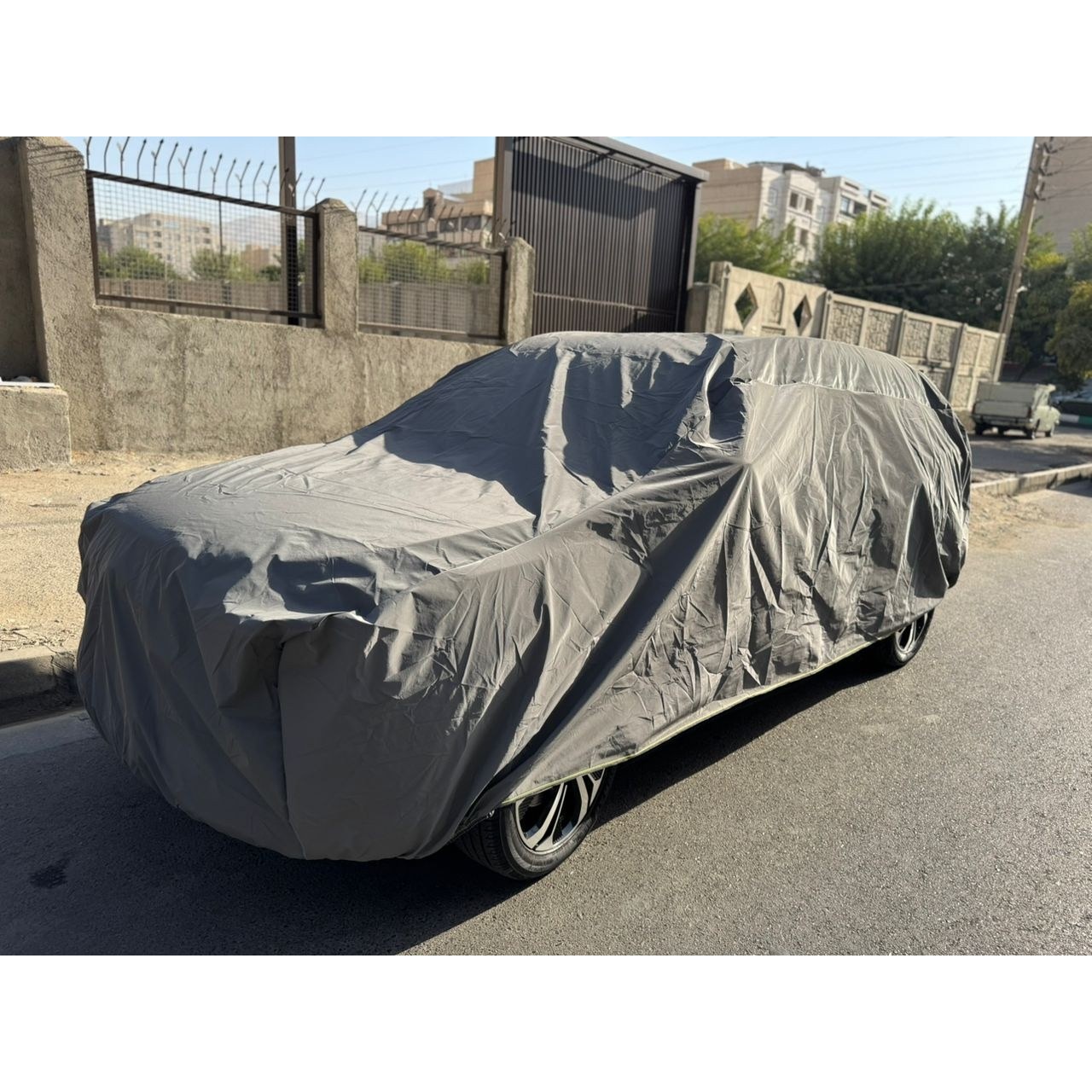 چادر ضد آب داخل پنبه کرکی کره ای پژو 207 هاچبک (اقتصادی) (پشت کرک) چهارفصل
