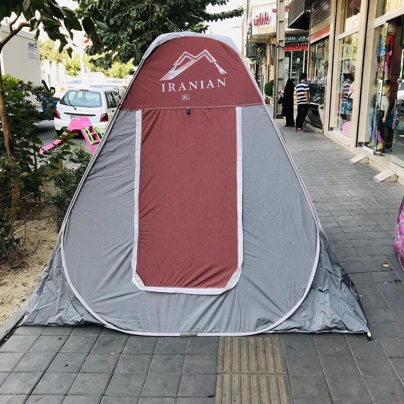 چادر مسافرتی 8 نفره جنس برنو با زیپ بزرگ