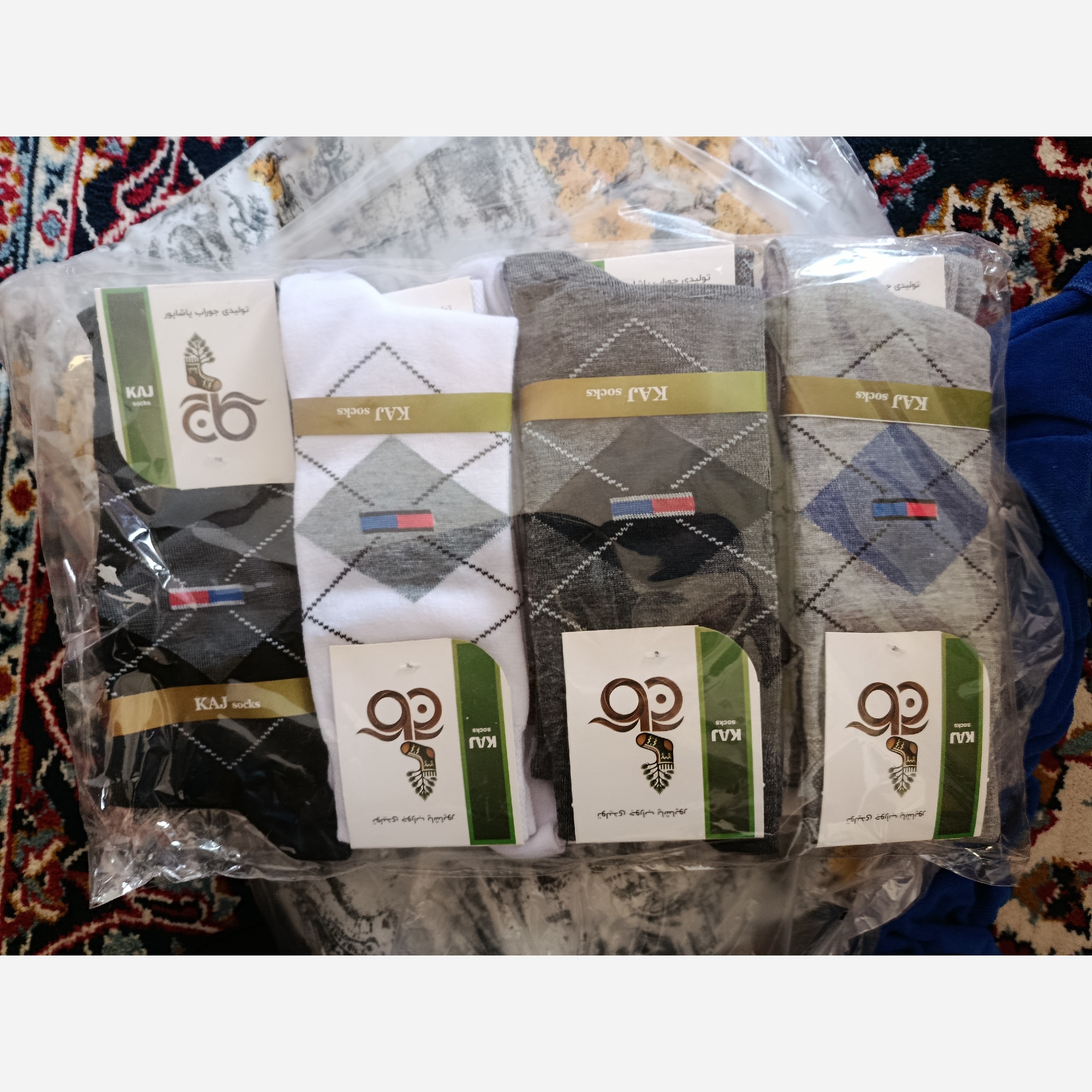 جوراب درجه یک نخ هندی