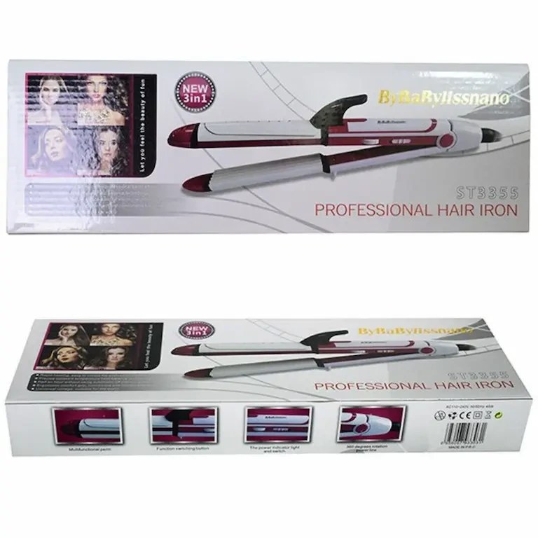 بابیلیس (Babyliss) اتو مو سه کاره نانو مدل ST3355