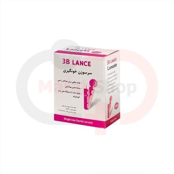سوزن خون گیری تست قند خون(لنست 4 پر) بسته 100 عددی
