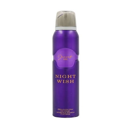 اسپری زنانه ژکساف Jacsaf مدل نایت ویش Night Wish حجم 200 میل