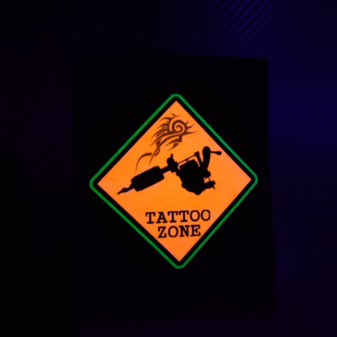 تابلو بلک لایت طرح تتو Blacklight