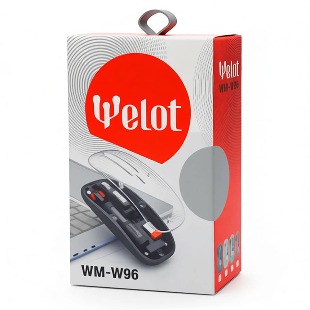 موس وایرلس شارژی سایلنت WELOT مدل WM-96 – بلوتوث 5.1 + دانگل 2.4GHz، دو حالته، ارگونومیک(پس کرایه)