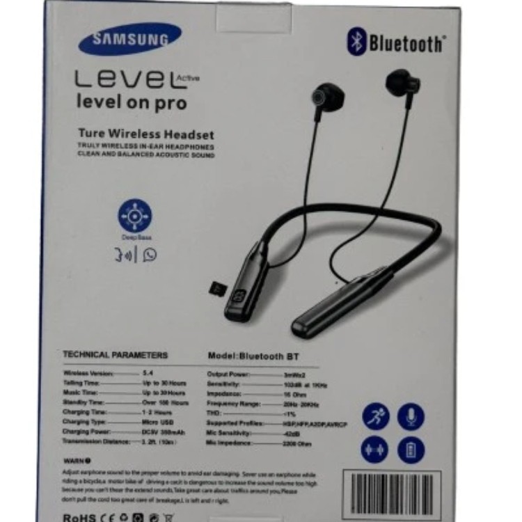 هدفون بی سیم گردنی بلوتوثی و مموری خور برند سامسونگ SAMSUNGMJ6922