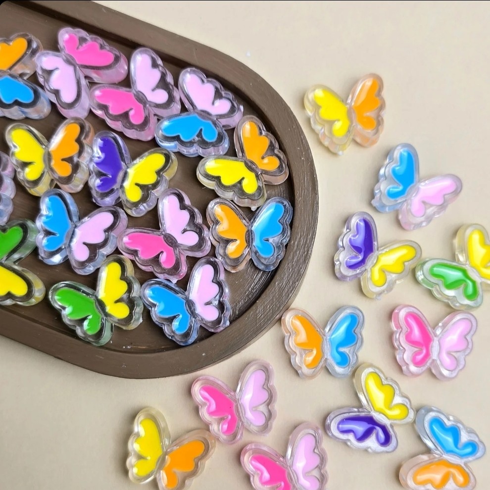 مهره فانتزی پروانه ای چارم دستبند خرجکار