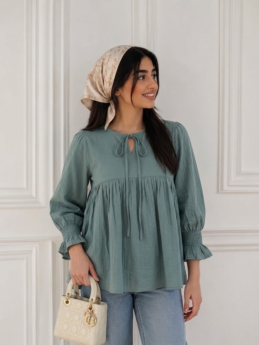 تونیک چیندار رنگی کد 5356