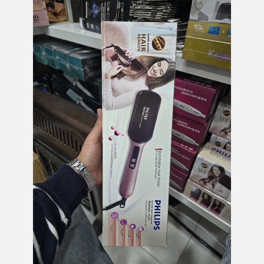 برس حرارتی فیلیپس Philips مدل PH-765 صاف کننده و حالت دهنده سریع مو