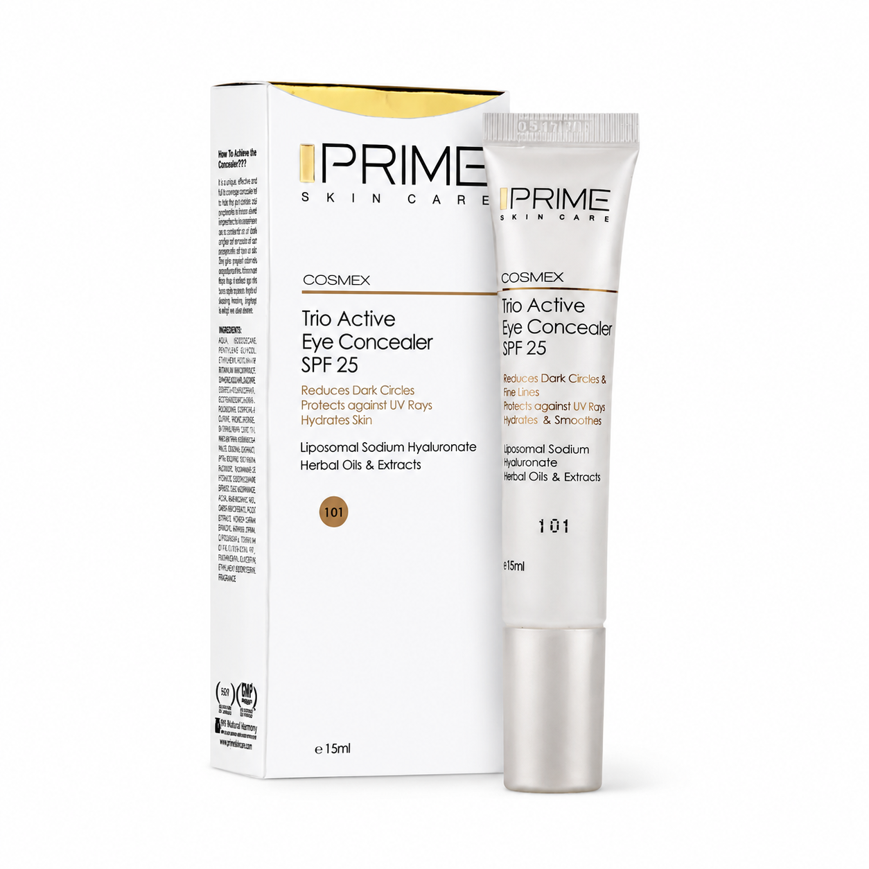 کانسیلر spf 25 دور چشم (101) بژ روشن پرایم 15 میل