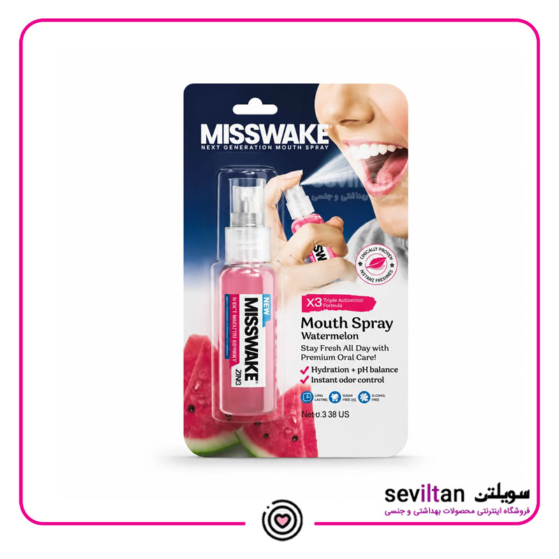 اسپری خوشبو کننده دهان میسویک با طعم هندوانه حجم 30ml