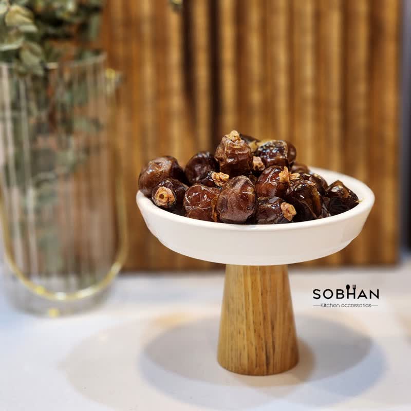 خرما خوری سرامیک پایه چوب