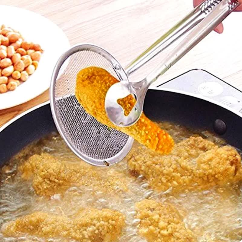 انبر روغن گیر توری دار