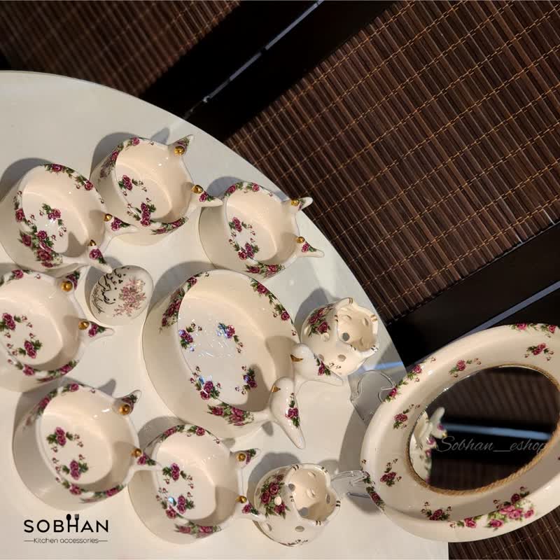 هفت سین گلسرخی پرنده دار