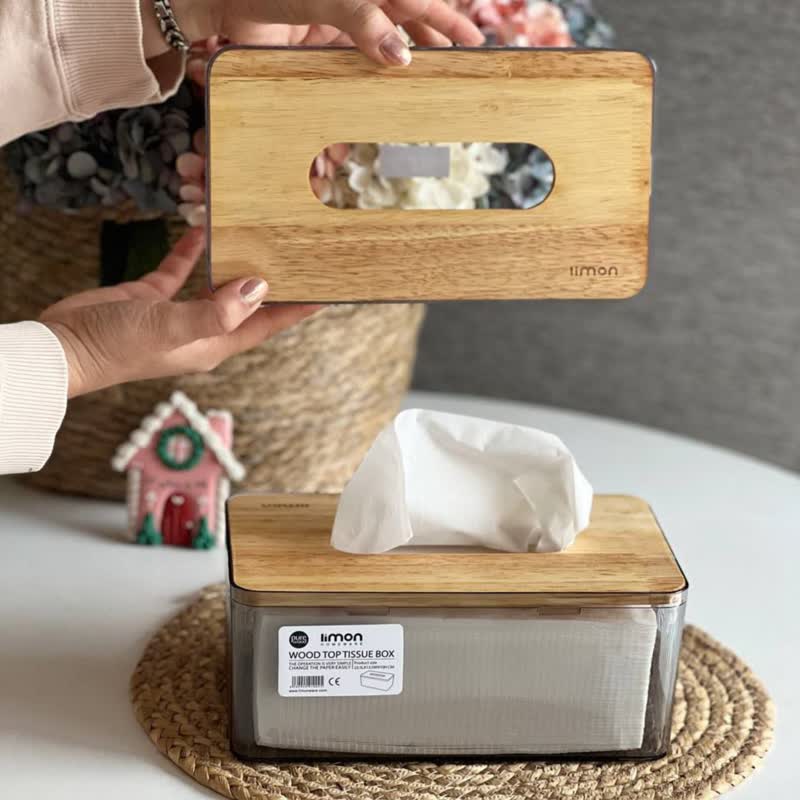 جا دستمالی رویه چوبی لیمون