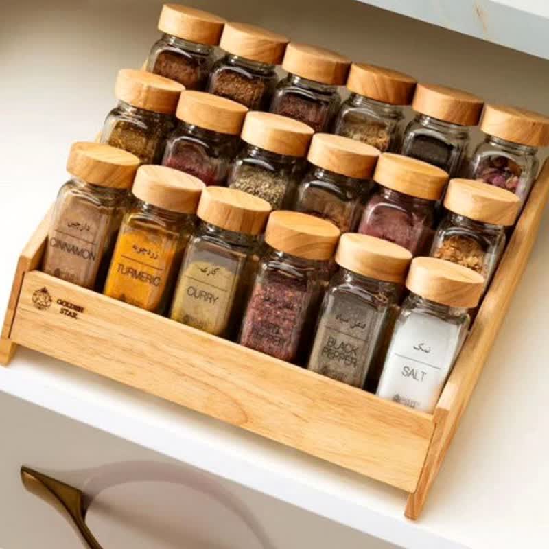 استند ادویه مکارتی چوبی