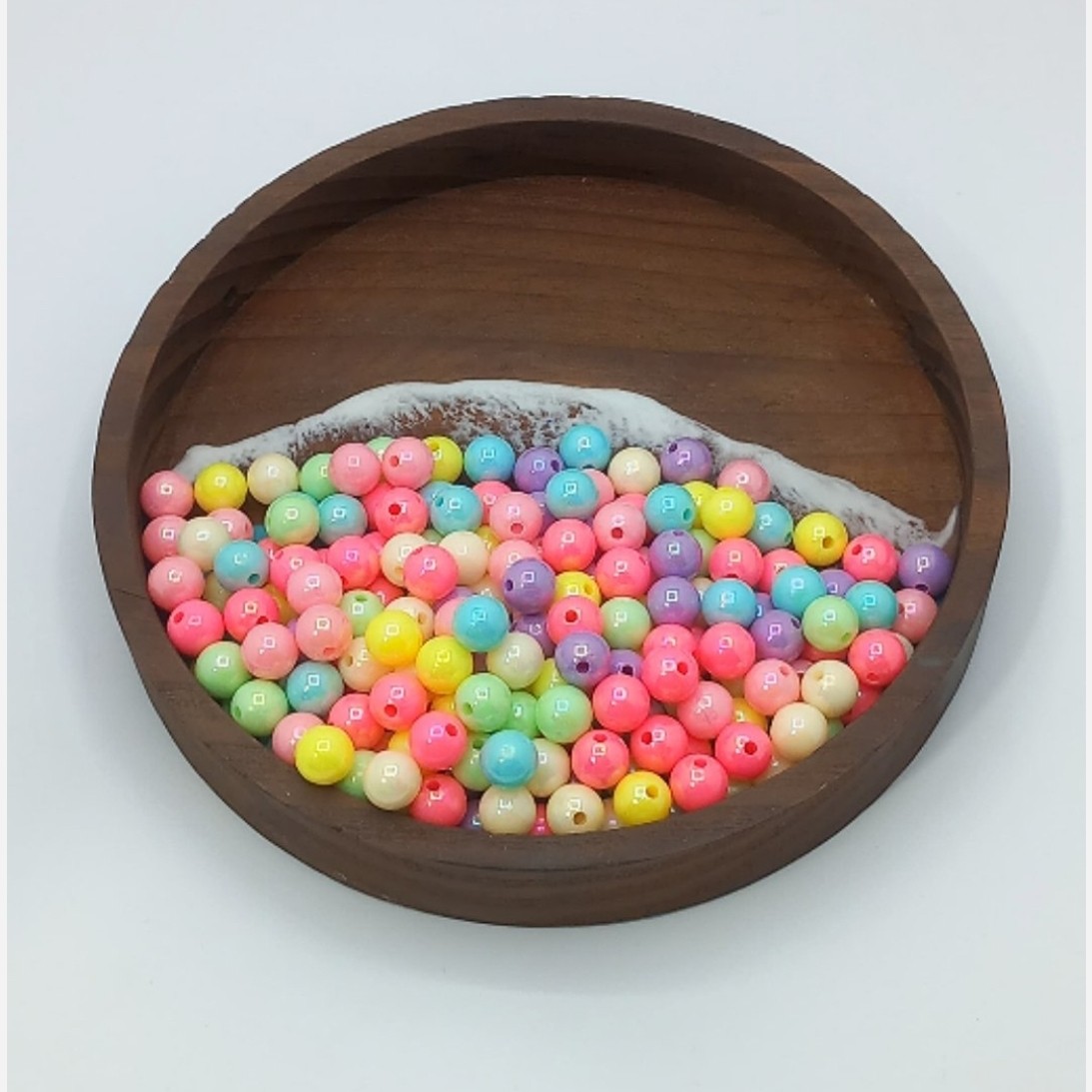 مروارید رنگی شاین عمده بسته 250 گرمی در سایز 6 8 10