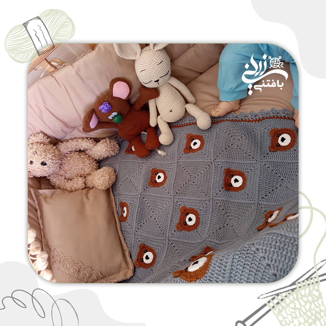 پتو سیسمونی طرح دار