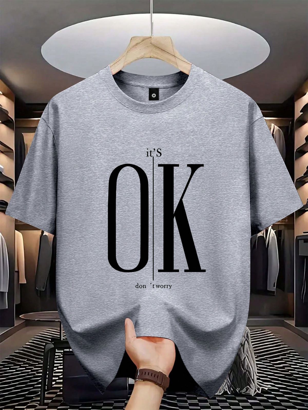 تیشرت نخ پنبه طرح Its OK Dont Worry