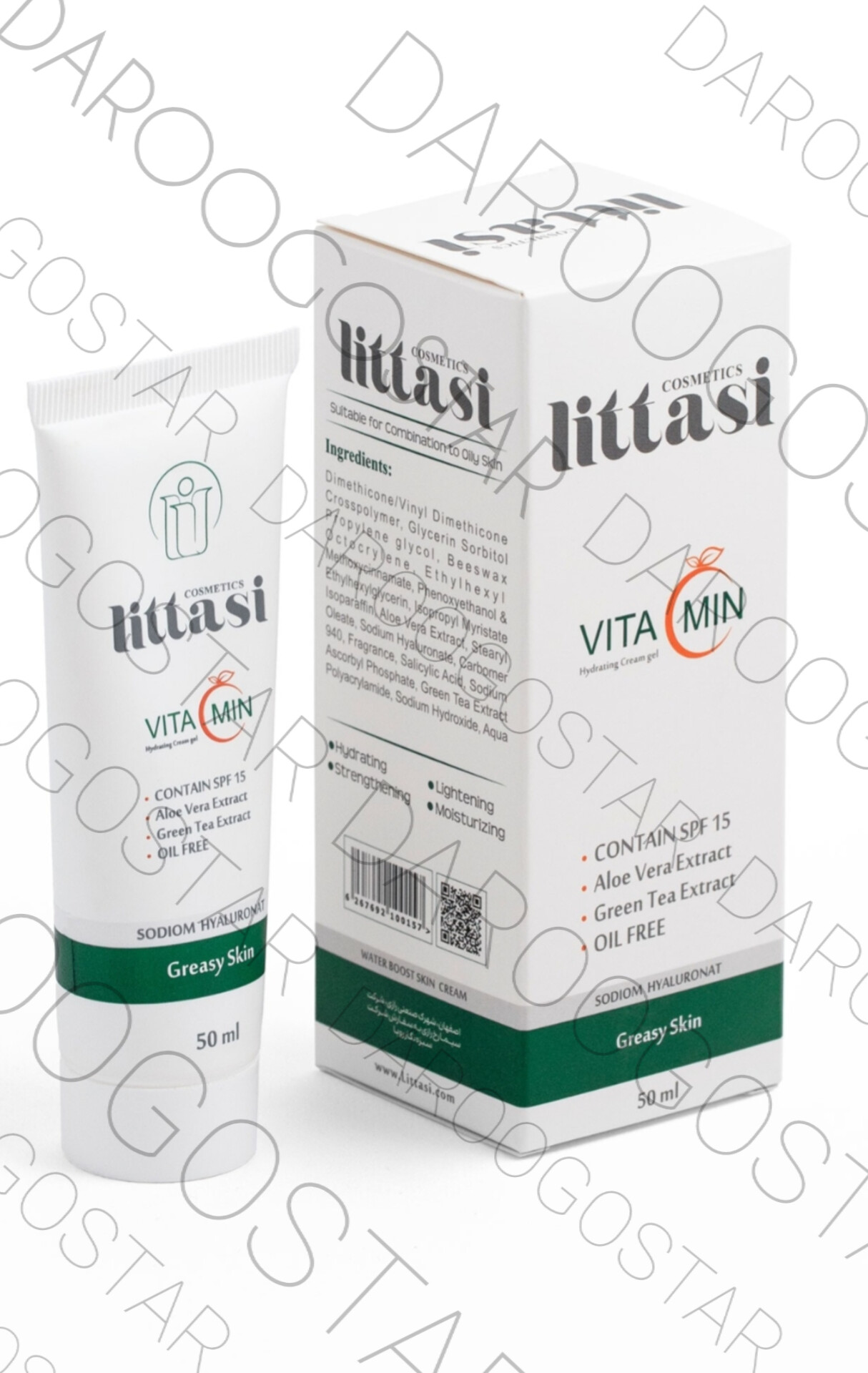 ابرسان پوست چرب و مختلط لیتاسی 50 میلی لیتر