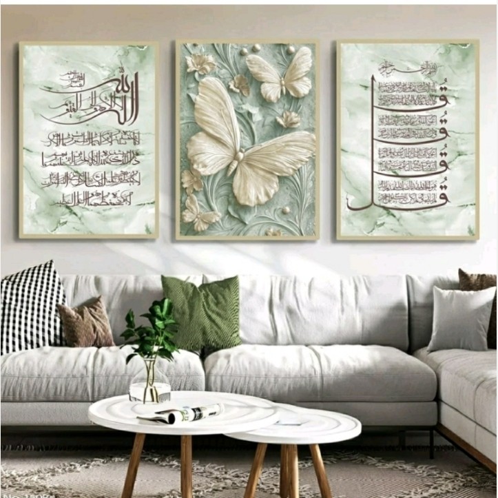 تابلو دکوراتیو 3تیکه کد 725(پسکرایه)