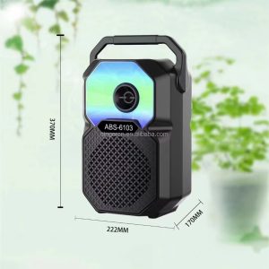 اسپیکر بلوتوثی قابل حمل مدل ABS 6103 (فروش عمده پک های 3 عددی)