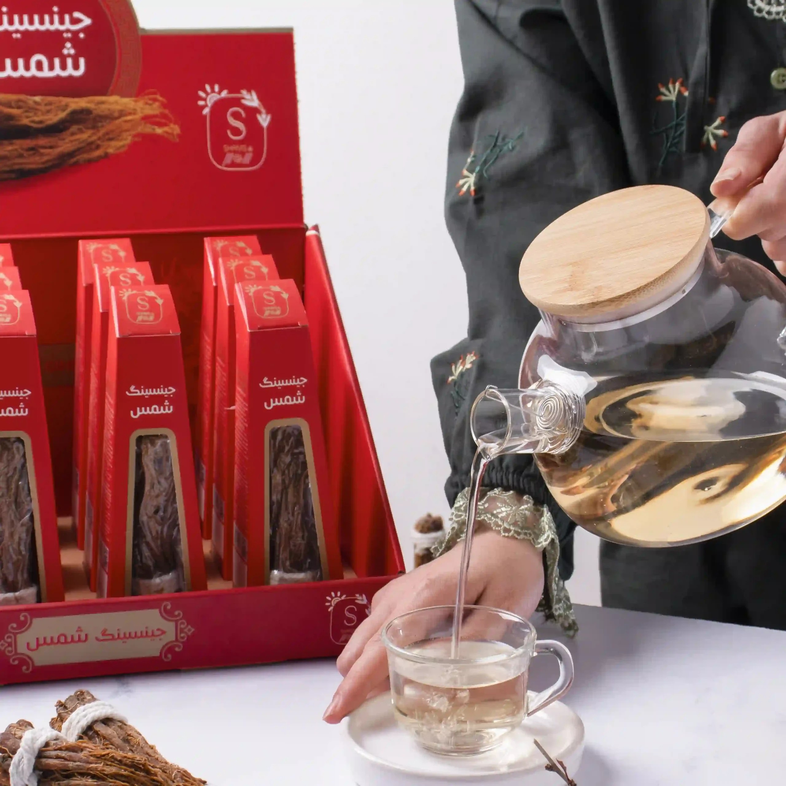 جینسینگ قرمز تکنفره(استند12عددی)