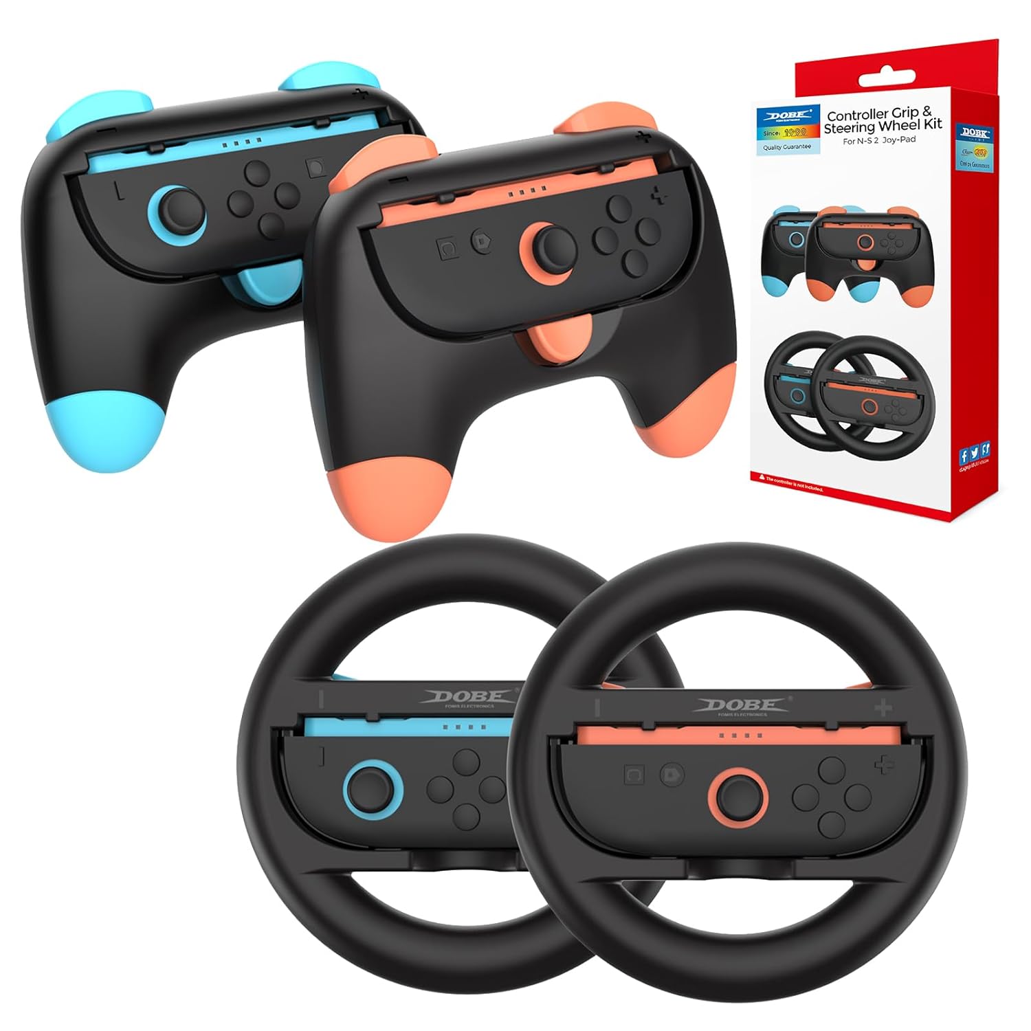 ست 4 تکه فرمان و گریپ دسته LONGYI مناسب Nintendo Switch 2