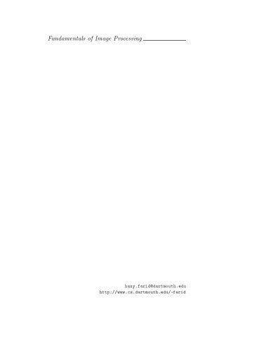 خرید و دانلود نسخه کامل کتاب Fundamentals of Image Processing فایل مجازی و دانلودی