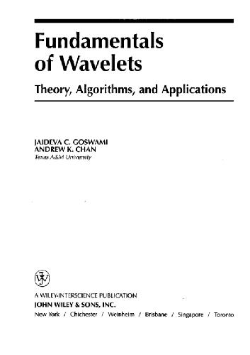 خرید و دانلود نسخه کامل کتاب Fundamentals of Wavelets. Theory  Algorithms  and Applications