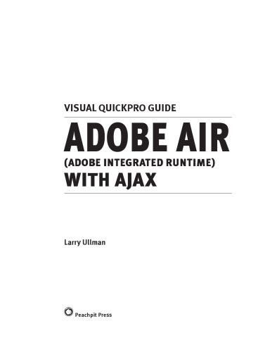خرید و دانلود نسخه کامل کتاب Adobe AIR (Adobe Integrated Runtime) with AJAX