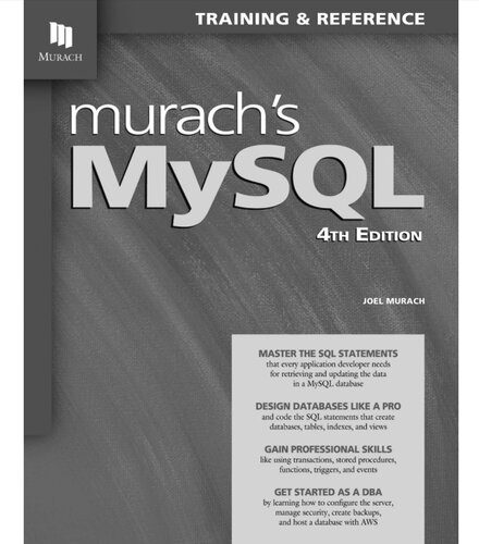 خرید و دانلود نسخه کامل کتاب Murach s MySQL فایل مجازی و دانلودی