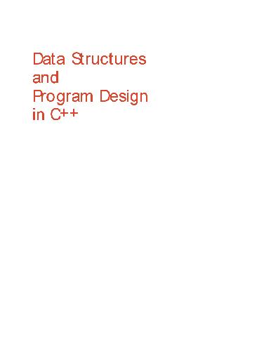 خرید و دانلود نسخه کامل کتاب Data Structures and Program Design in C++ فایل مجازی و دانلودی