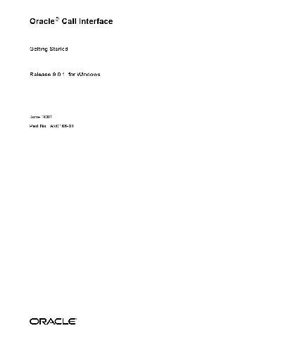 خرید و دانلود نسخه کامل کتاب Oracle Call Interface Getting Started فایل مجازی و دانلودی