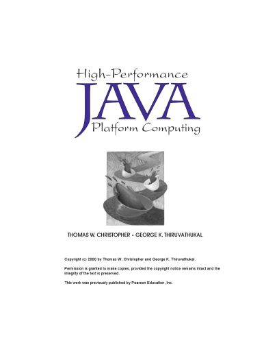 خرید و دانلود نسخه کامل کتاب High-Performance Java Platform Computing: Multithreaded and Networked Programming فایل مجاز
