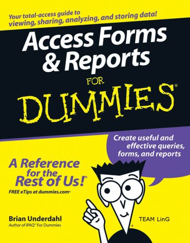 خرید و دانلود نسخه کامل کتاب Access forms & reports for dummies فایل مجازی و دانلودی