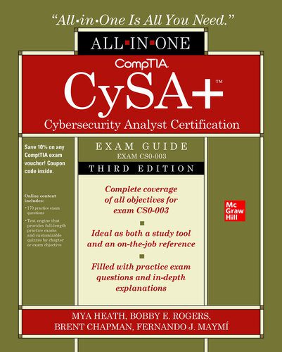 خرید و دانلود نسخه کامل کتاب CompTIA CySA+ Cybersecurity Analyst Certification All-in-One Exam Guide (Exam CS0-003) فایل